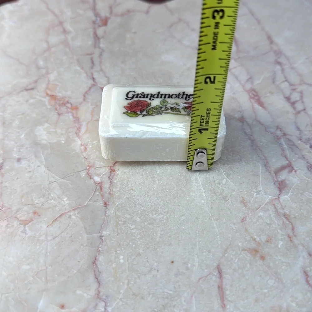 Grandmother Soap with Rose Design